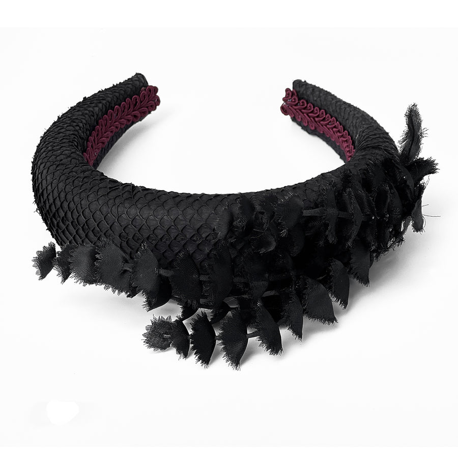 Sustainable Salmon Leather Knot Headband