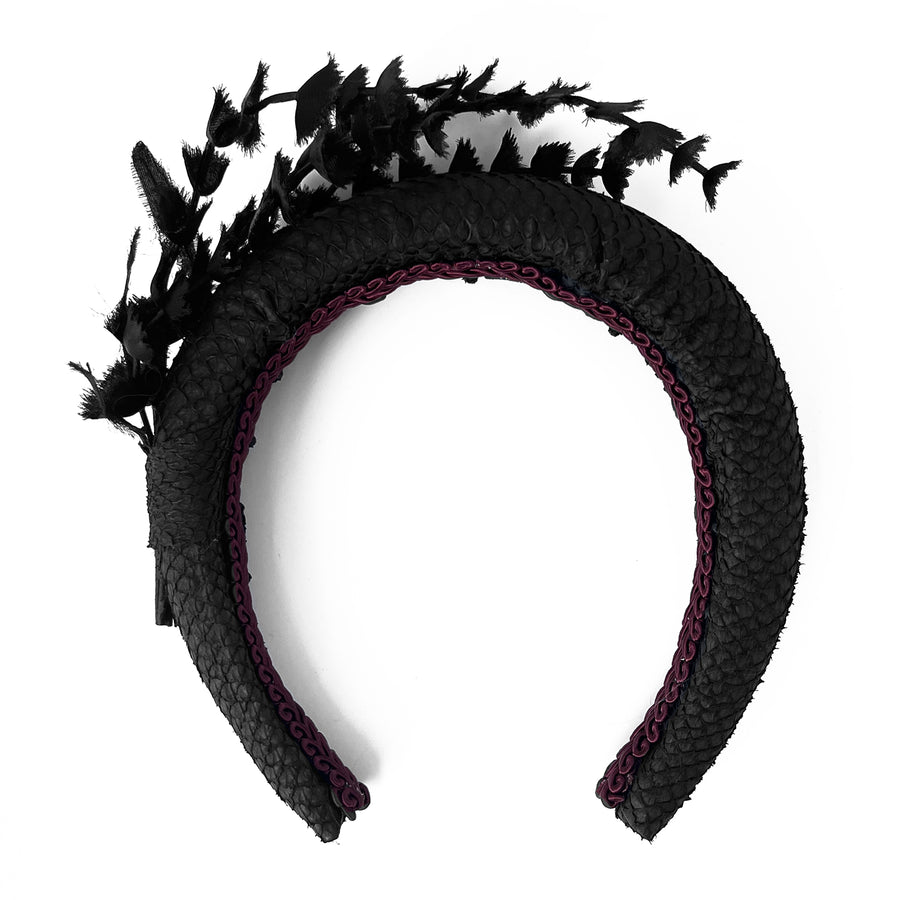 Sustainable Salmon Leather Knot Headband
