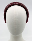 Triple Starbright Ruby Wine Armadillo Headband