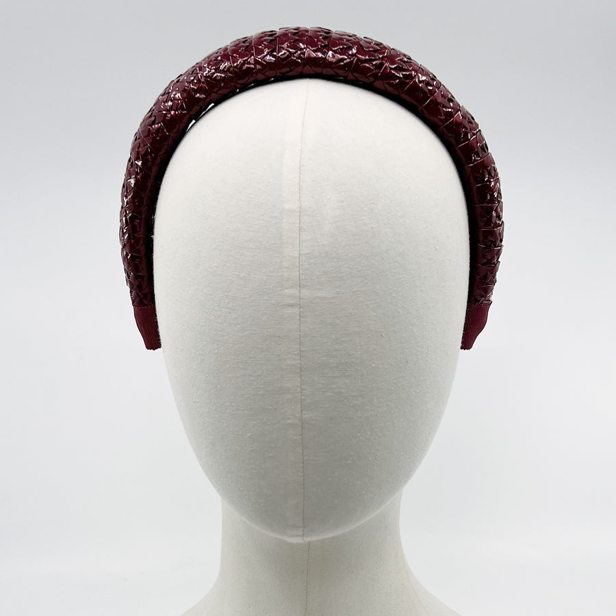 Triple Starbright Ruby Wine Armadillo Headband
