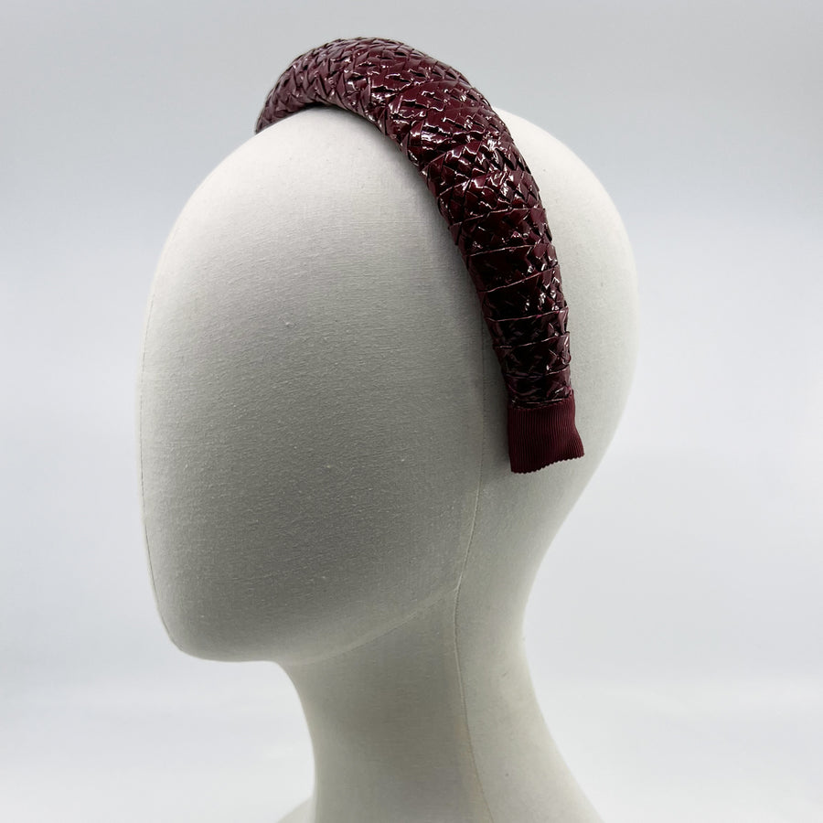 Triple Starbright Ruby Wine Armadillo Headband