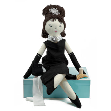 Audrey Hepburn Breakfast at Tiffany's Felt Rag Doll