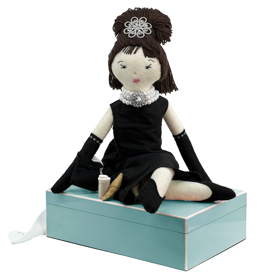 Audrey Hepburn Breakfast at Tiffany's Felt Rag Doll