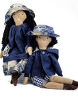 'Twins' Heirloom Felt Handmade Dolls - Custom Order