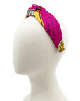 Silk Top Knot Headband made from Brides de Gala Scarf