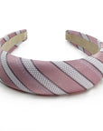 Alice Headband made from Pink Stripe CC logo Silk Men's Tie