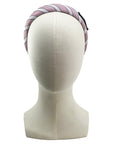 Alice Headband made from Pink Stripe CC logo Silk Men's Tie