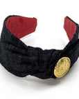 Chanel 31 Rue Cambon Clip-On Earring upcycled silk headband by Piggi