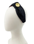 Chanel 31 Rue Cambon Clip-On Earring upcycled silk headband by Piggi