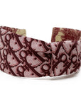 Dior Burgundy Oblique Trotter Bandeau Side Knot Headband Headband