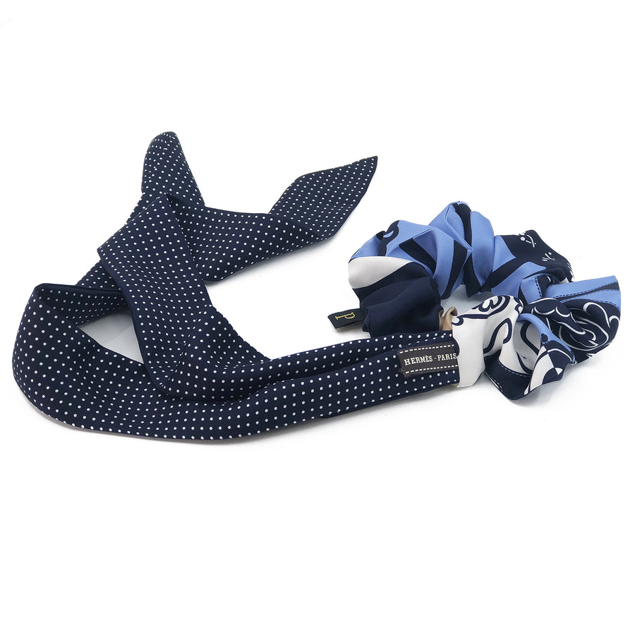 Hermes Festival des Amazones Tato à Pois Scrunchie by Piggi International