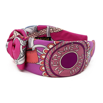 Headband made from Hermes Festival des Amazones Silk Scarf
