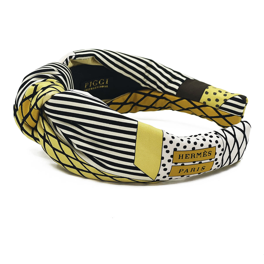 Silk Classic Top Knot Headband made from Grand Theatre Nouveau Scarf