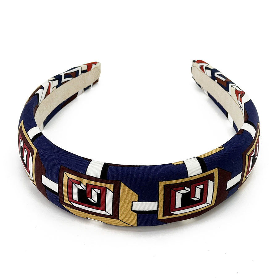 Gucci Geometric Silk Scarf Alice Headband