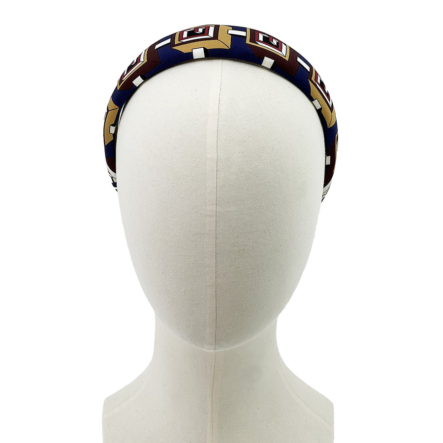 Gucci Geometric Silk Scarf Alice Headband