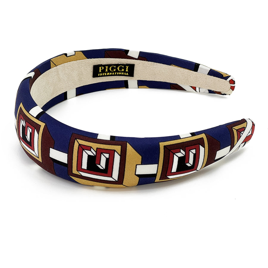 Gucci Geometric Silk Scarf Alice Headband