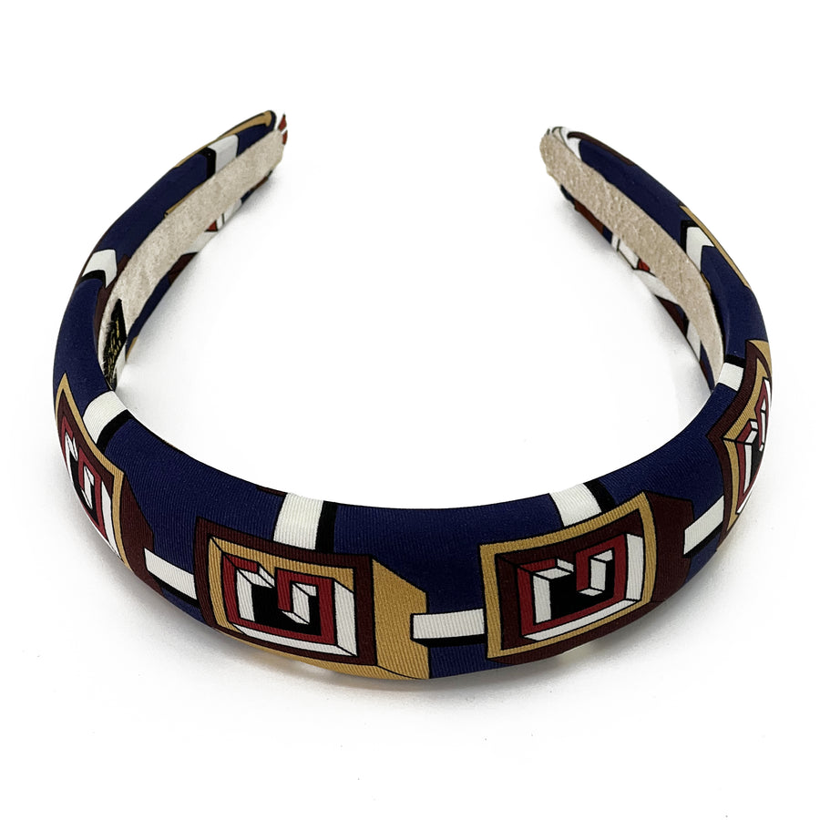 Gucci Geometric Silk Scarf Alice Headband