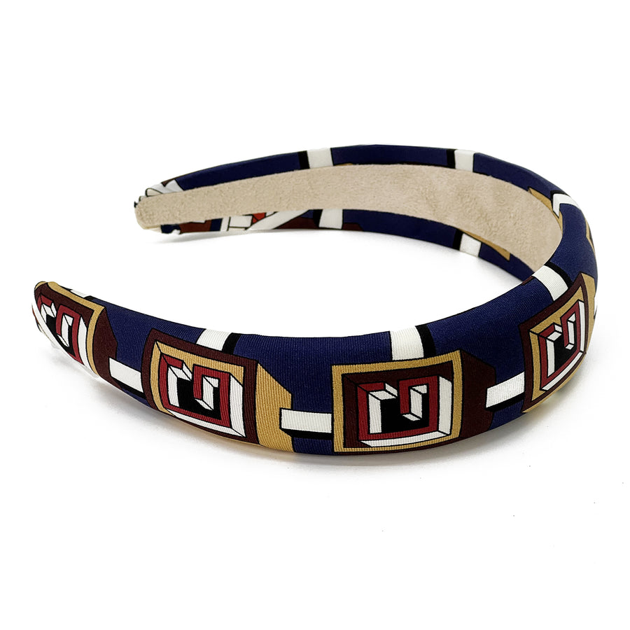 Gucci Geometric Silk Scarf Alice Headband