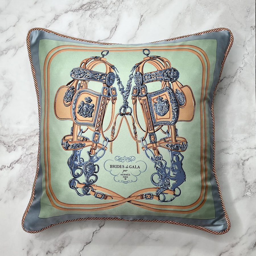 Hermes Brides de Gala Scarf Throw Cushion