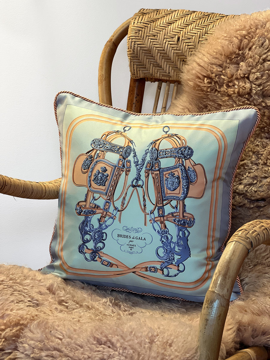Hermes Brides de Gala Scarf Throw Cushion