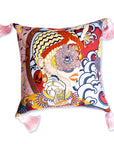 Silk Scarf Throw Cushion made from Duo Cosmique