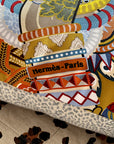 Hermes Duo Cosmique Scarf Repurposed throw Pillow cushion