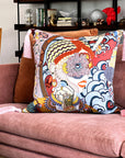 Hermes Duo Cosmique Scarf Repurposed throw Pillow cushion