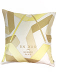 Hermès Vintage Scarf Throw Cushion 'En Duo'