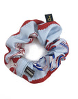 Silk scrunchie made from Hermes Etriers Scarf