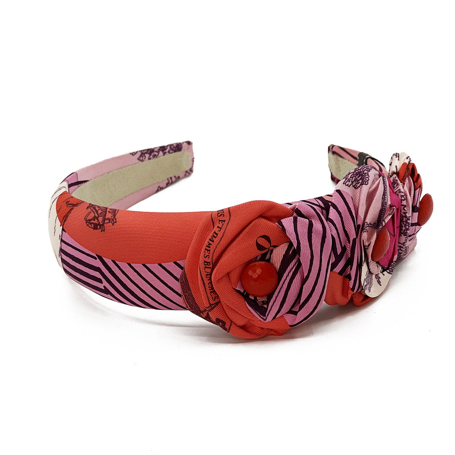Hermès Jeu des Omnibus et Dames Blanches Headband