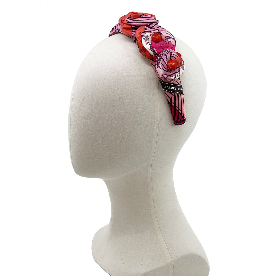 Hermès Jeu des Omnibus et Dames Blanches Headband