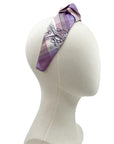 Centre Knot Headband made from Hermès Mors et Gourmettes Vichy