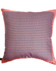 Hermès Vintage Pocket Square Throw Cushion 'Pink & Blue H's'