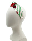 Silk Centre Knot Headband made from Hermès Roseraie Scarf