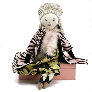 'Mia' Heirloom Felt Handmade Rag Doll