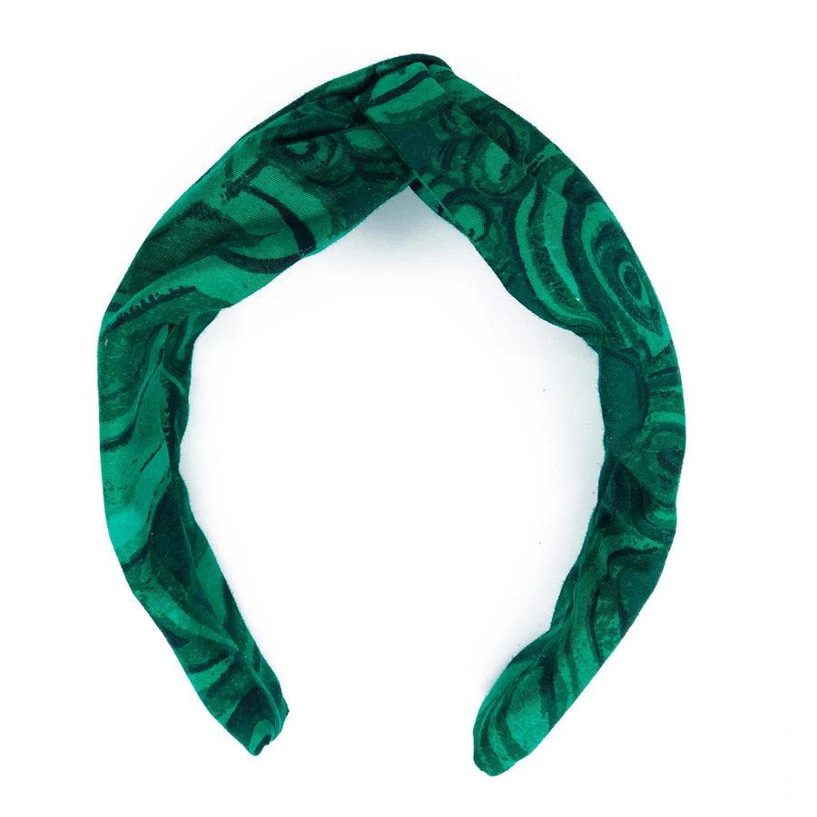 Twist Knot Headband made from Tony Duquette Gemstone