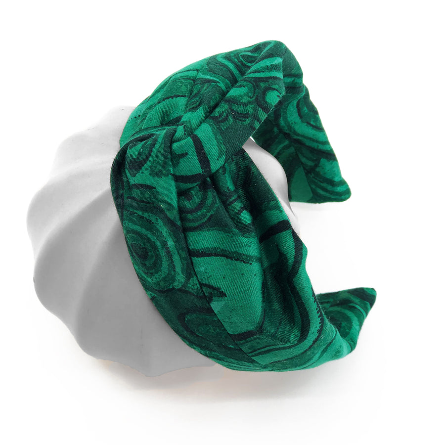 Twist Knot Headband made from Tony Duquette Gemstone