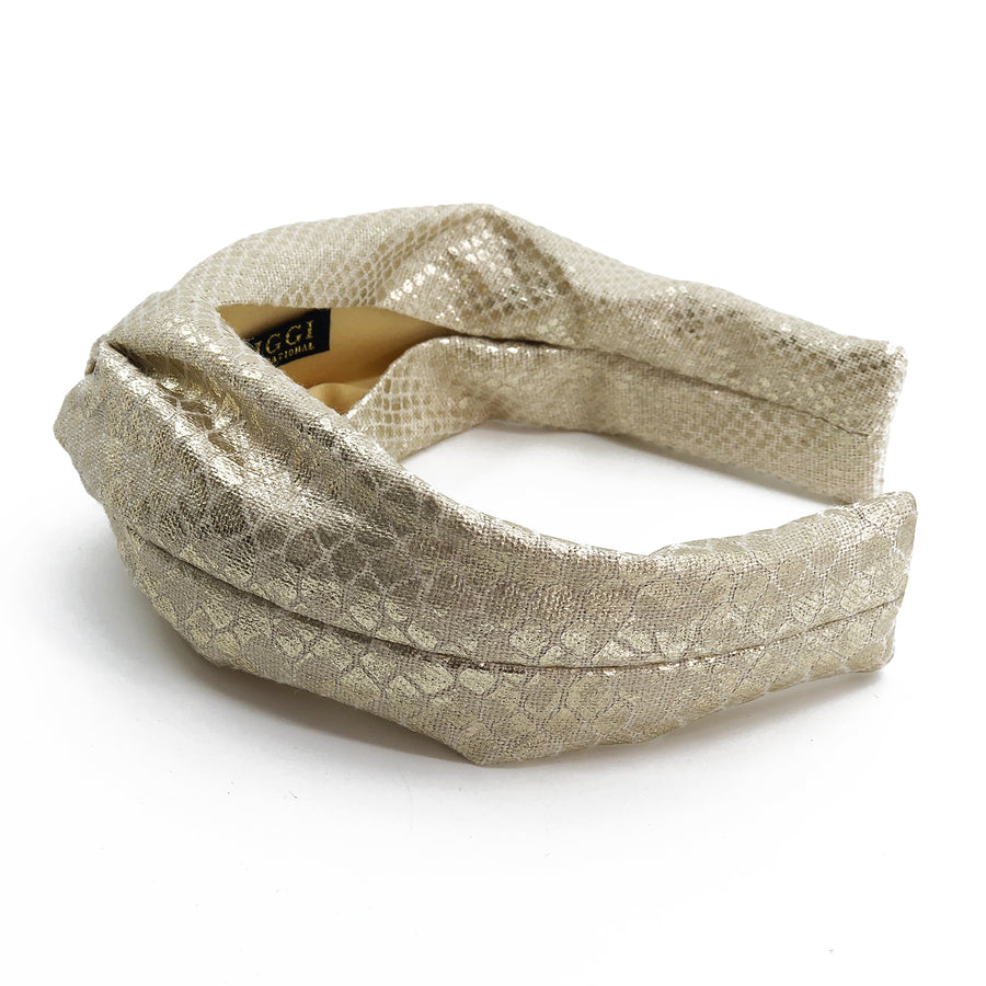 Twist Knot Headband made from Kelly Wearstler Serpent