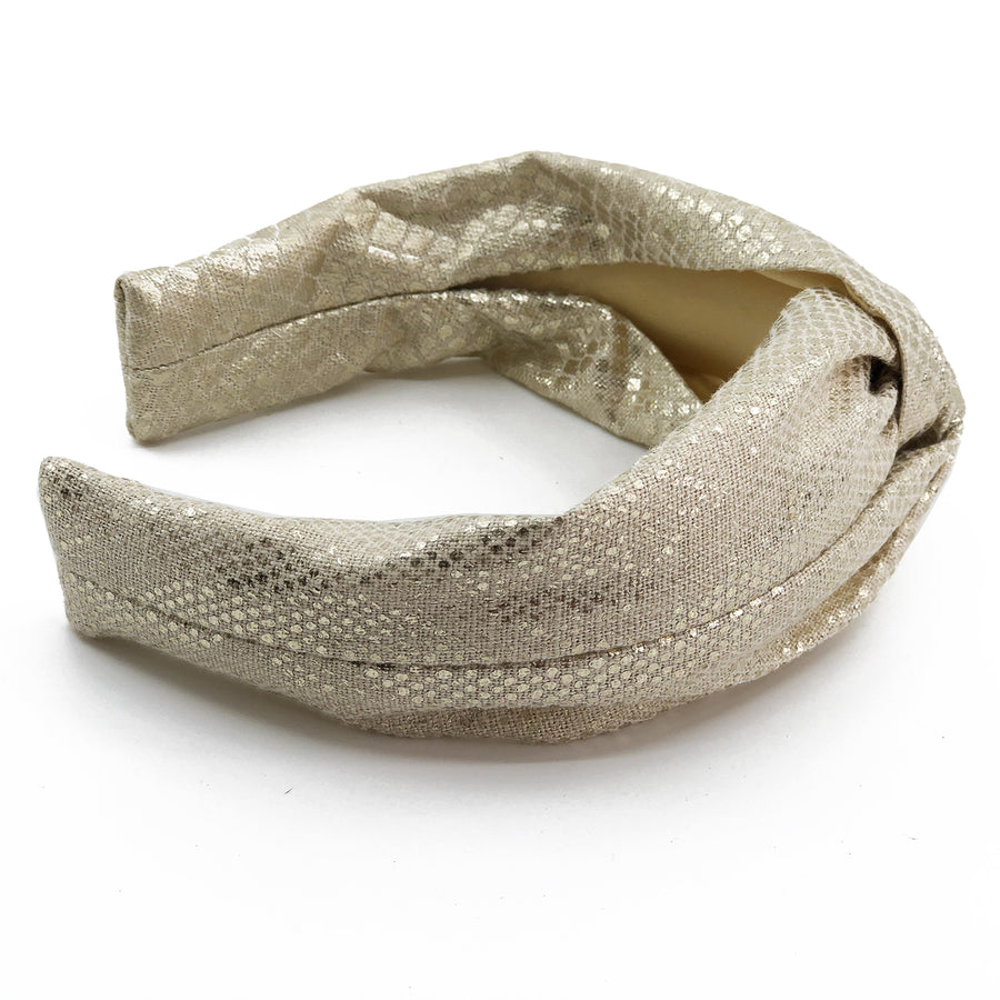 Twist Knot Headband made from Kelly Wearstler Serpent