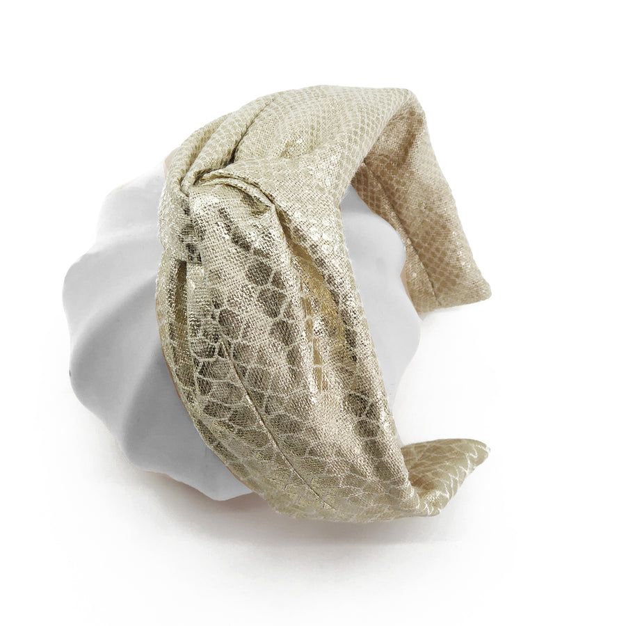Twist Knot Headband made from Kelly Wearstler Serpent