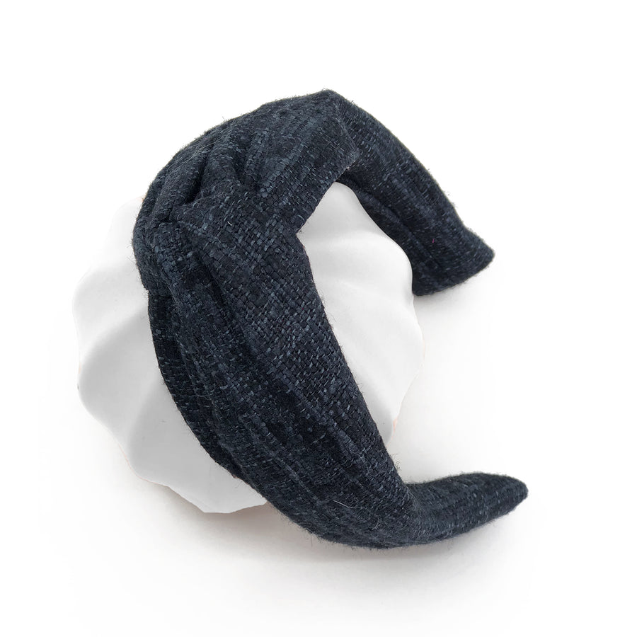Twist Knot Headband made from Kelly Wearstler Sonoma Ebony