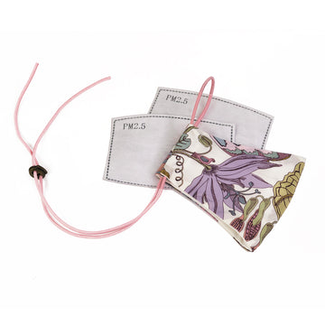 Liberty of London Fantasy Land Pink 3 Layer Face Mask with FILTER