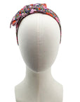 Liberty London Silk Single Bow Headband in Meadow Song