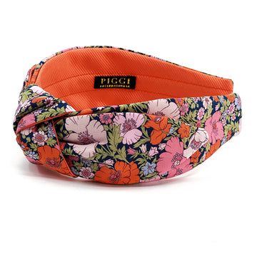 Liberty London Silk Side Knot Headband in Meadow Song