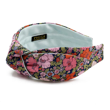 Liberty London Silk Side Knot Headband in Meadow Song
