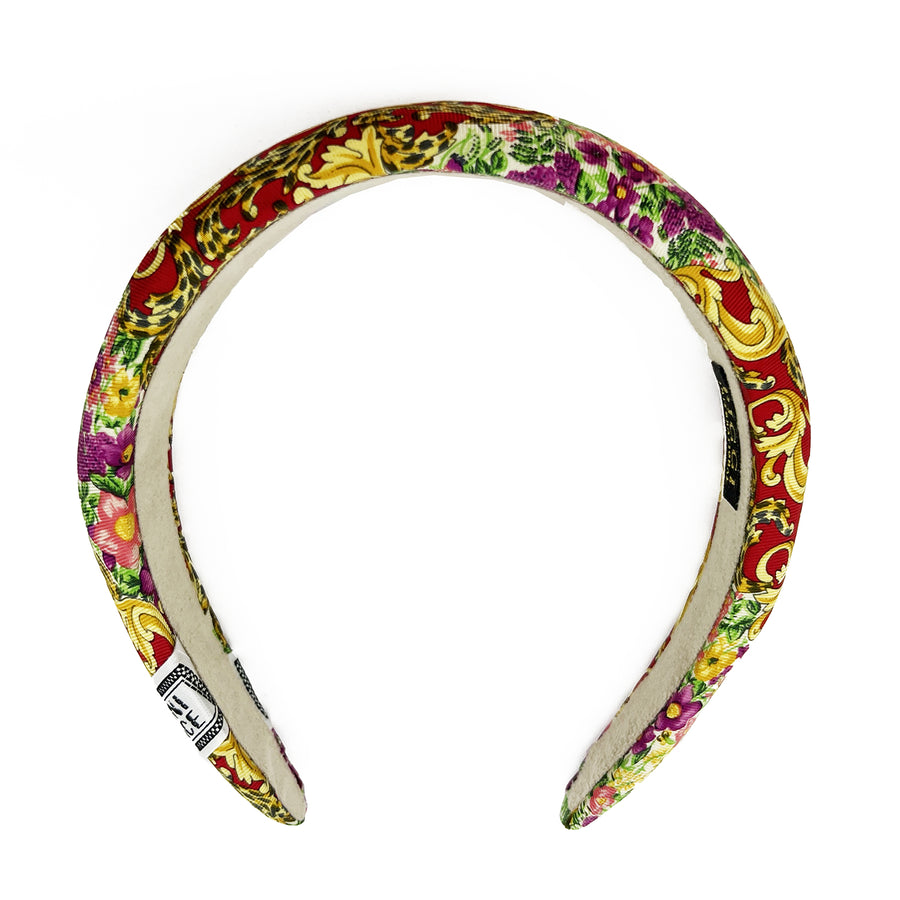 Alice Headband made from Versace Floral Men's Silk Tie