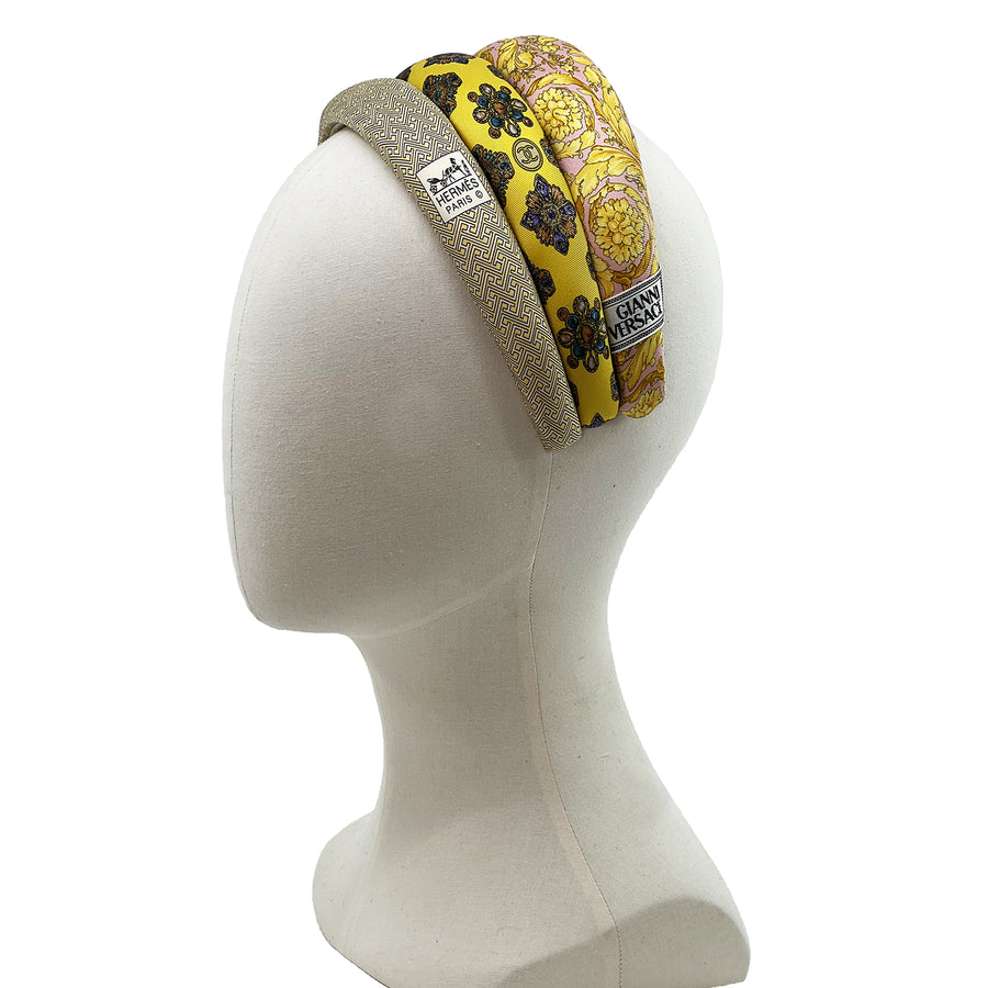 Silk Men's Ties Upcycled into Alice Headbands