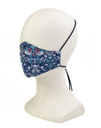 Liberty of London The Strawberry Thief Navy 3 Layer Face Mask