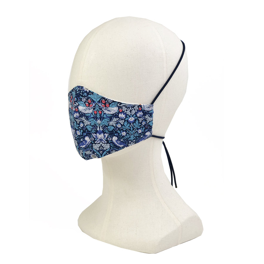 Liberty of London The Strawberry Thief Navy 3 Layer Face Mask