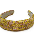 Alice Headband made from Versace Pink & Gold Baroque Men's Silk Tie